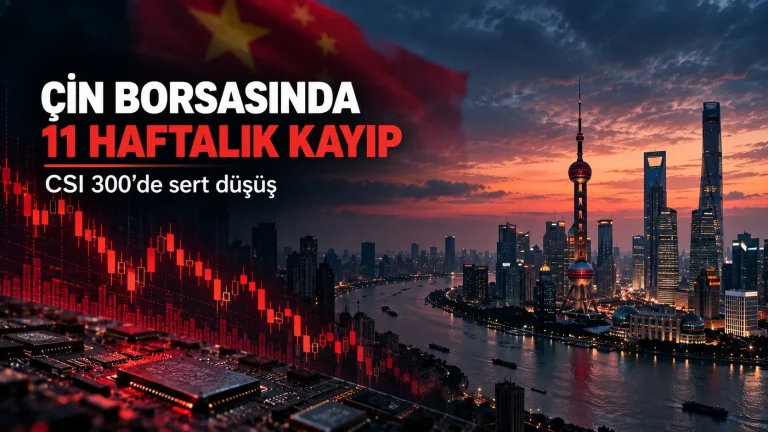 Çin borsası CSI 300 düşüşü