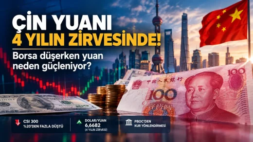 Çin yuanı dört yılın zirvesinde