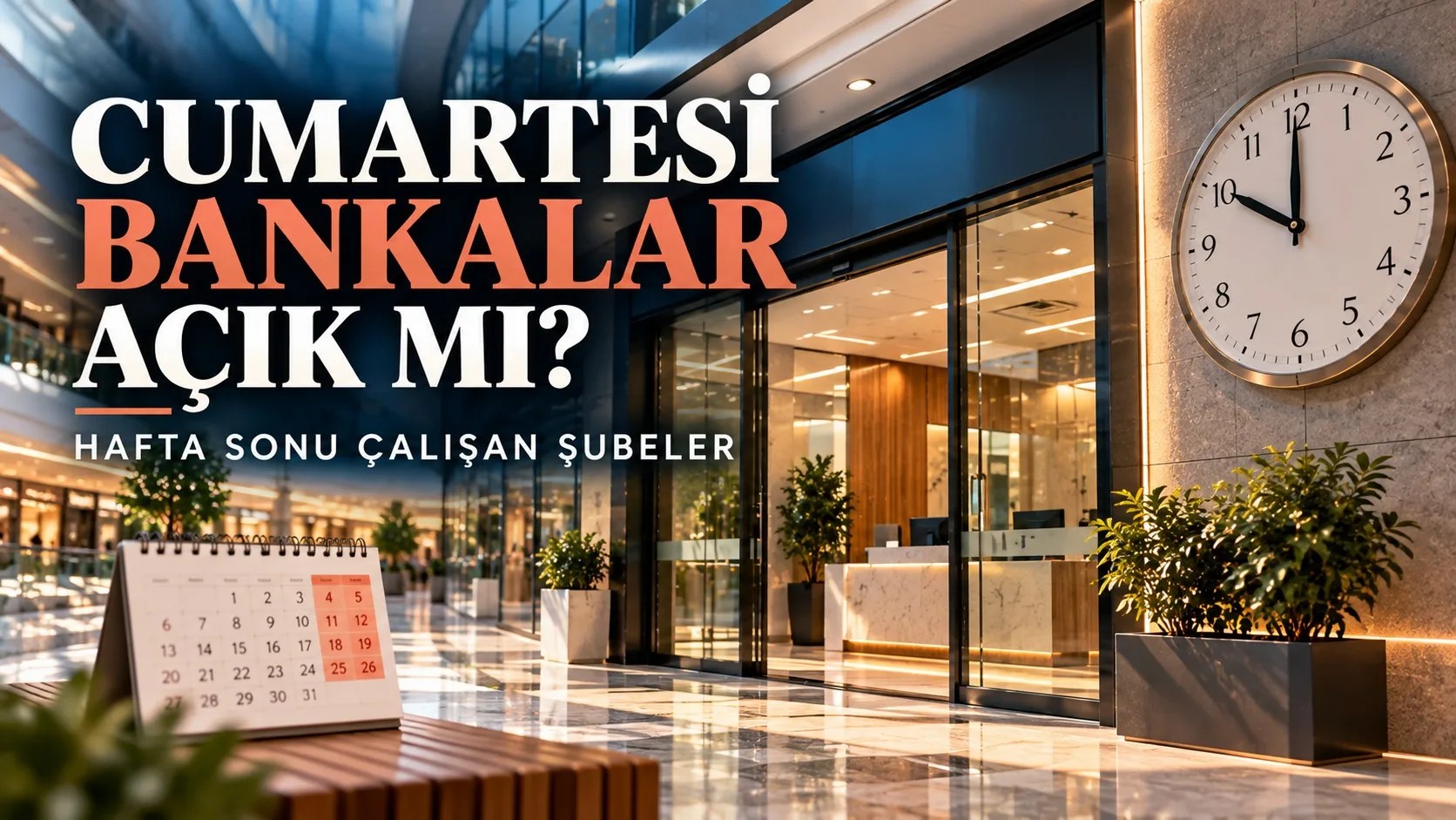Hafta sonu açık banka şubeleri
