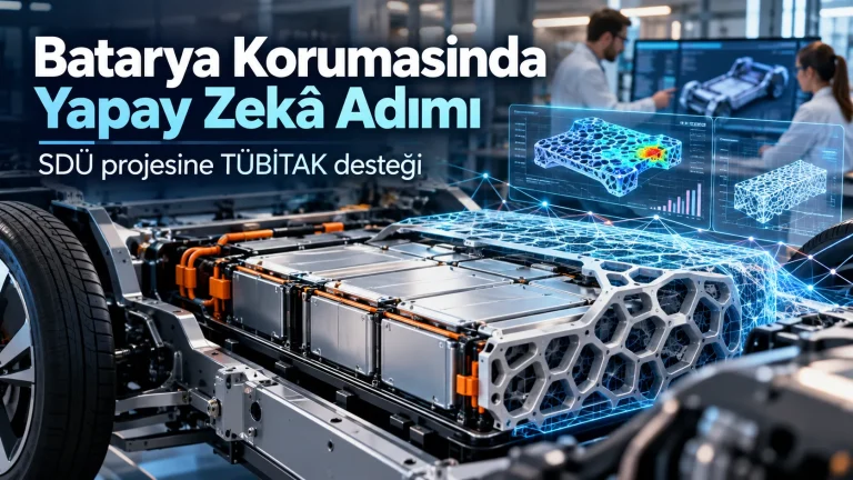 SDÜ’den elektrikli araçlarda batarya güvenliği için TÜBİTAK destekli proje