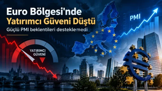 Euro Bölgesi’nde yatırımcı güveninin düşmesine karşın PMI verisinin güçlü kalması.