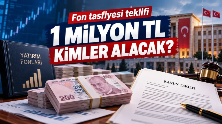 Fon tasfiyesi 1 milyon TL ödeme şartları