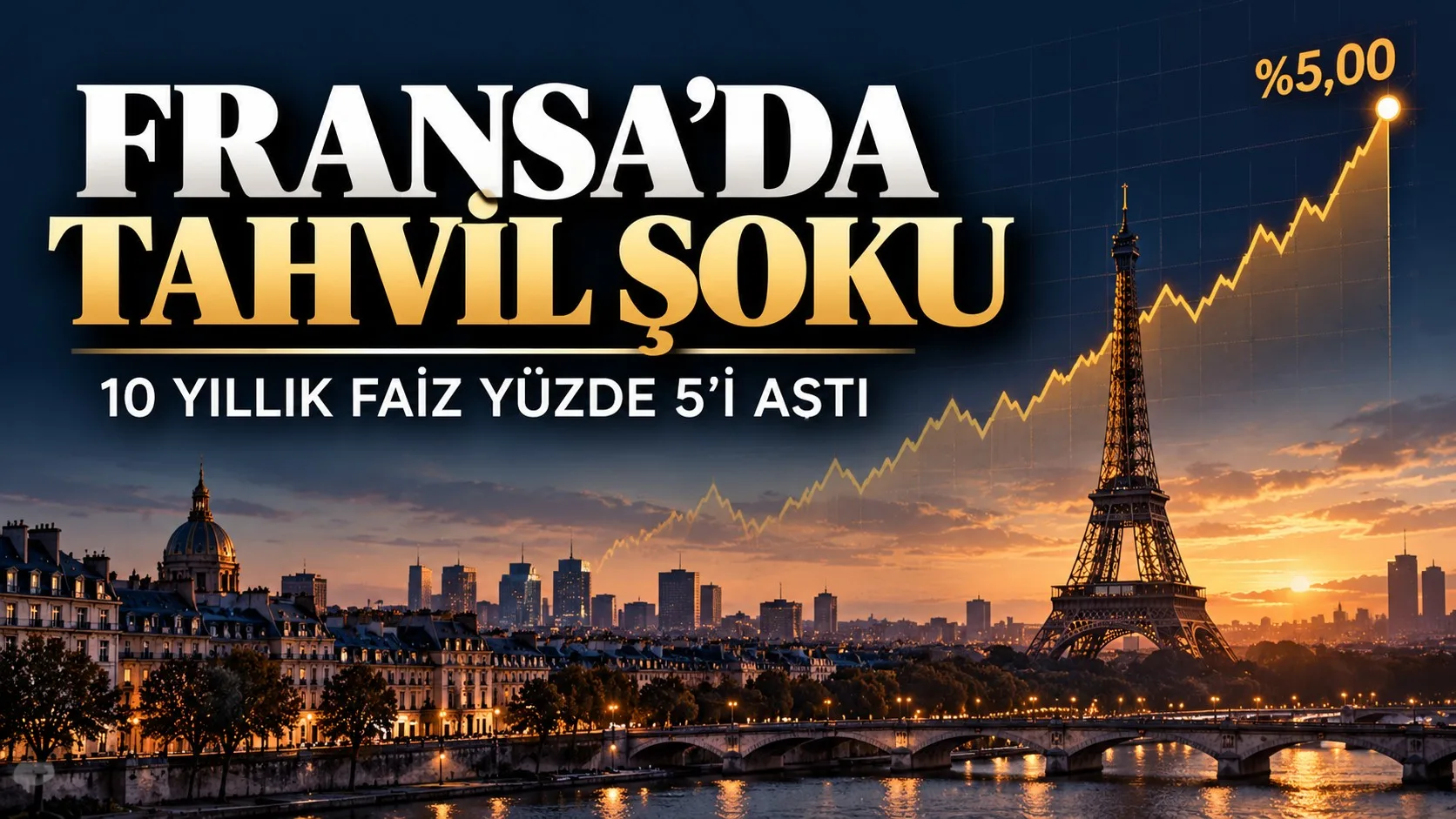 Fransa tahvil faizi yüzde 5 seviyesini aştı