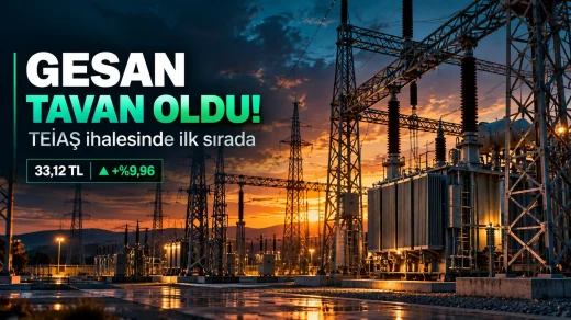 GESAN hissesi tavan ve TEİAŞ ihalesi