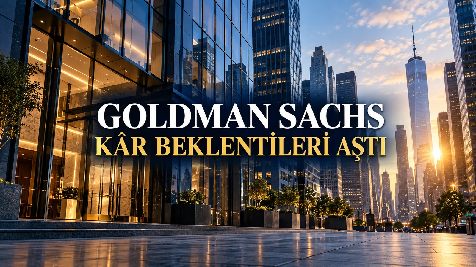 New York'ta cam cepheli finans bölgesi binaları