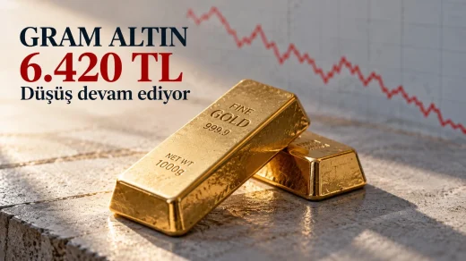 Gram altın 6420 TL fiyatında düşüş