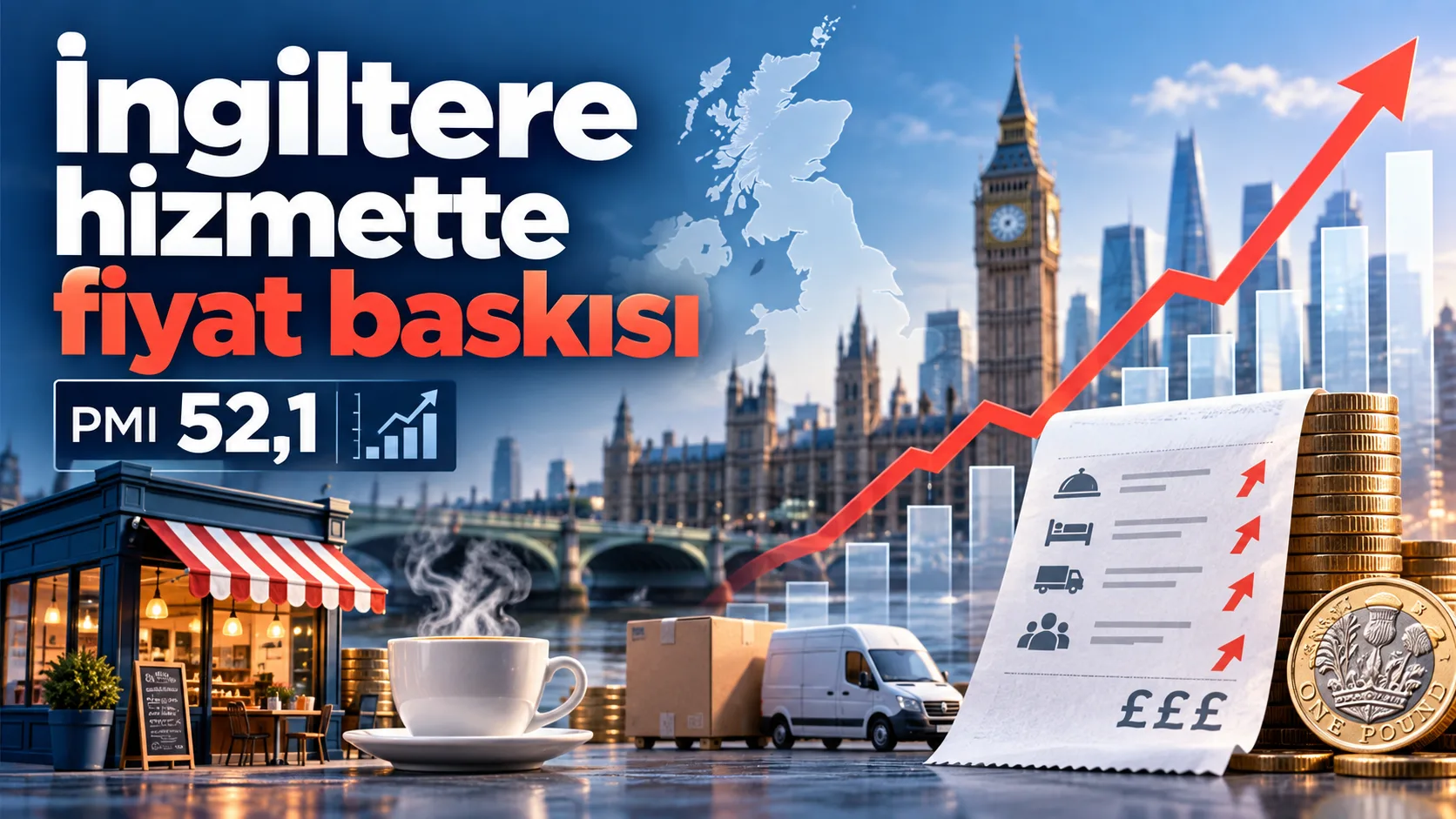 İngiltere hizmet sektöründe artan fiyat baskısı ve Bank of England faiz beklentileri.