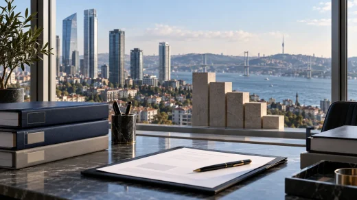 İstanbul'da büyüme revizyonunu simgeleyen ekonomi masası