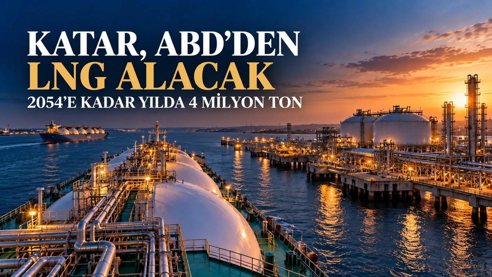 Katar ABD LNG gemisi ve gaz terminali