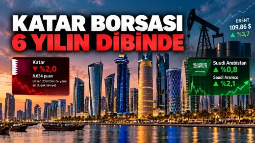 Katar borsası altı yılın en düşük seviyesinde