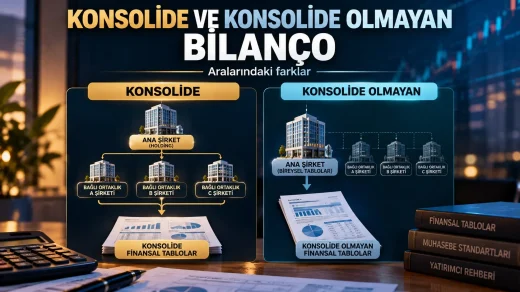Konsolide ve konsolide olmayan bilanço farkları