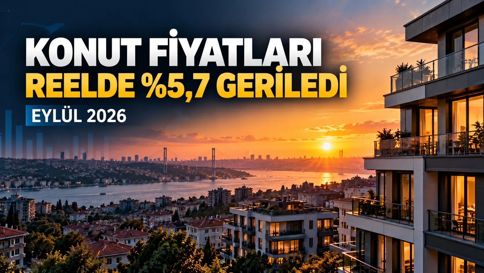 Konut fiyatları reel olarak yüzde 5,7 düştü