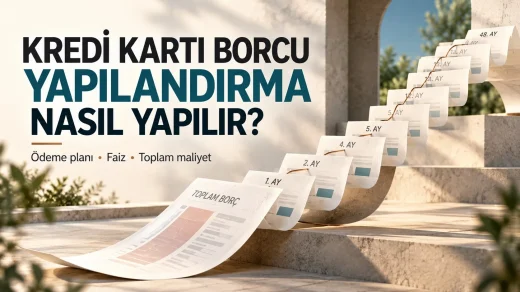 Kredi kartı borcu yapılandırma ödeme planı