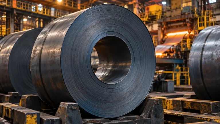 Haddehanede sıcak haddelenmiş çelik rulolar