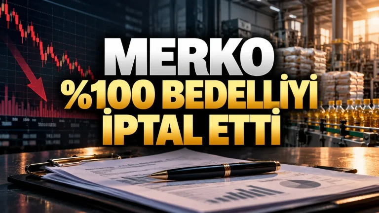 MERKO yüzde 100 bedelli artırım iptal edildi