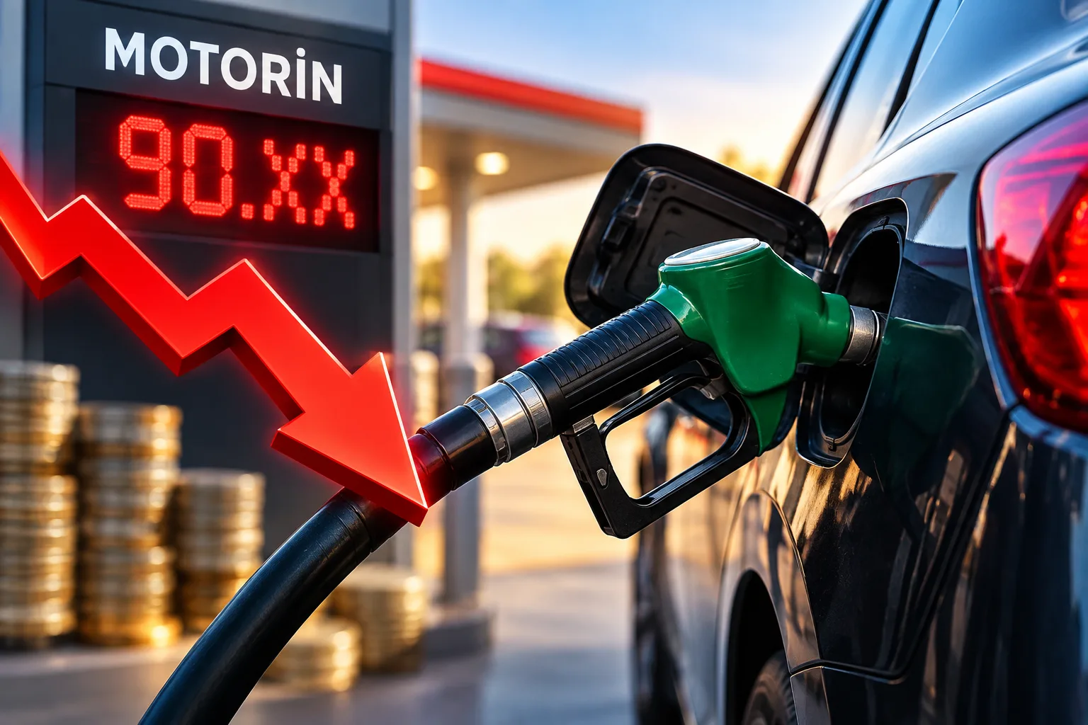 Motorinde 4,95 TL’lik yeni indirim beklentisi ve düşen akaryakıt fiyatları.