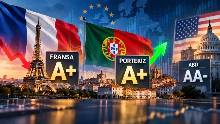Portekiz ve Fransa’nın Scope Ratings tarafından A+ kredi notunda eşitlenmesi.