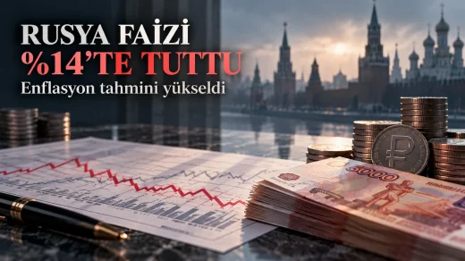 Rusya faiz kararı enflasyon tahmini yükseldi