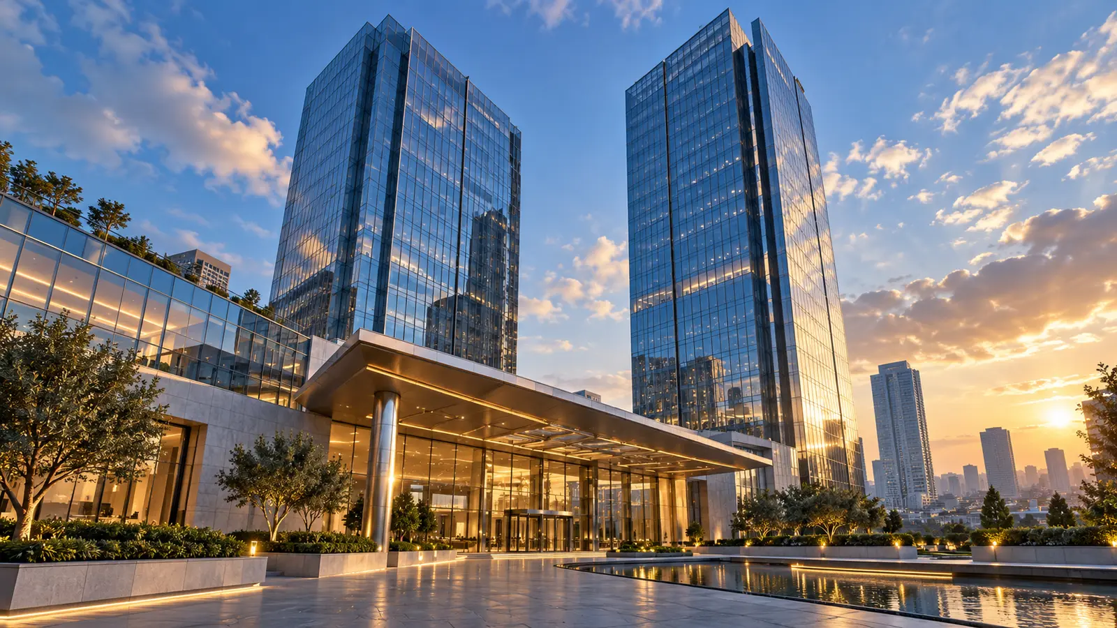 İstanbul’da cam cepheli kurumsal ofis kuleleri