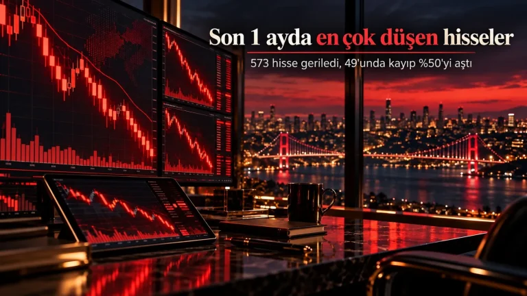 Borsa İstanbul son ayın en çok düşen hisseleri