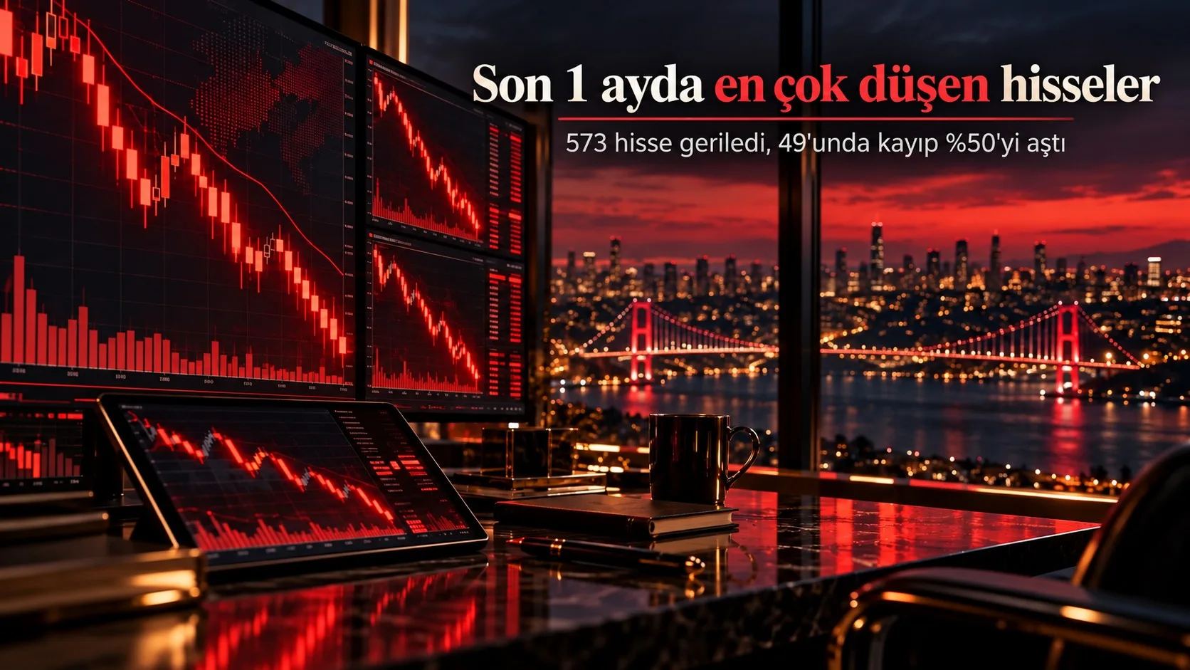 Borsa İstanbul son ayın en çok düşen hisseleri