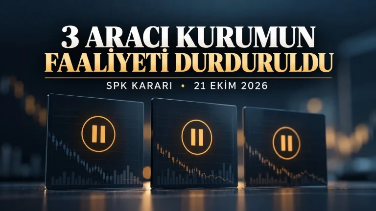 SPK üç aracı kurumun faaliyetini durdurdu
