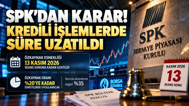 SPK kredili işlemler 13 Kasım kararı