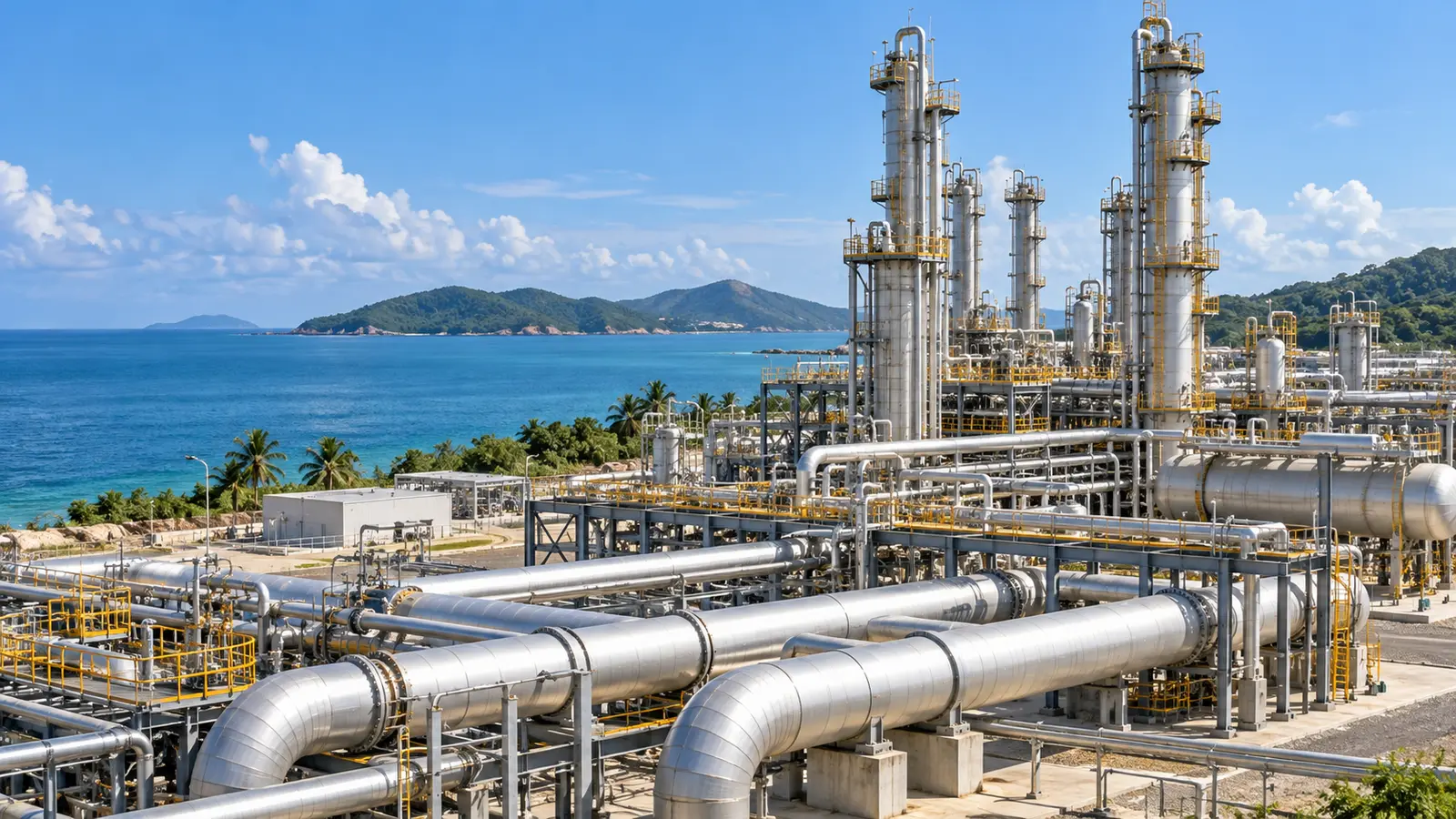 Kıyıdaki doğal gaz işleme tesisi