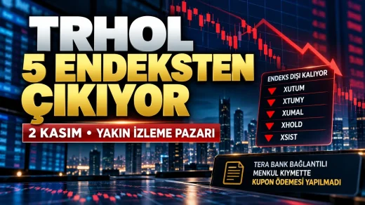 TRHOL beş BIST endeksinden çıkarılıyor