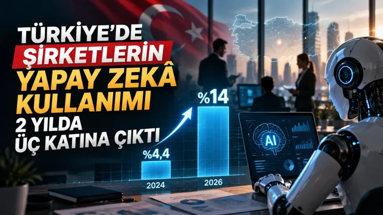 Türkiyede şirketlerin yapay zeka kullanımı iki yılda 3 katına çıktı