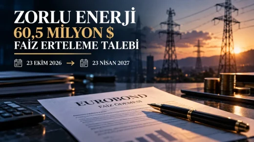 Zorlu Enerji Eurobond faiz erteleme talebi